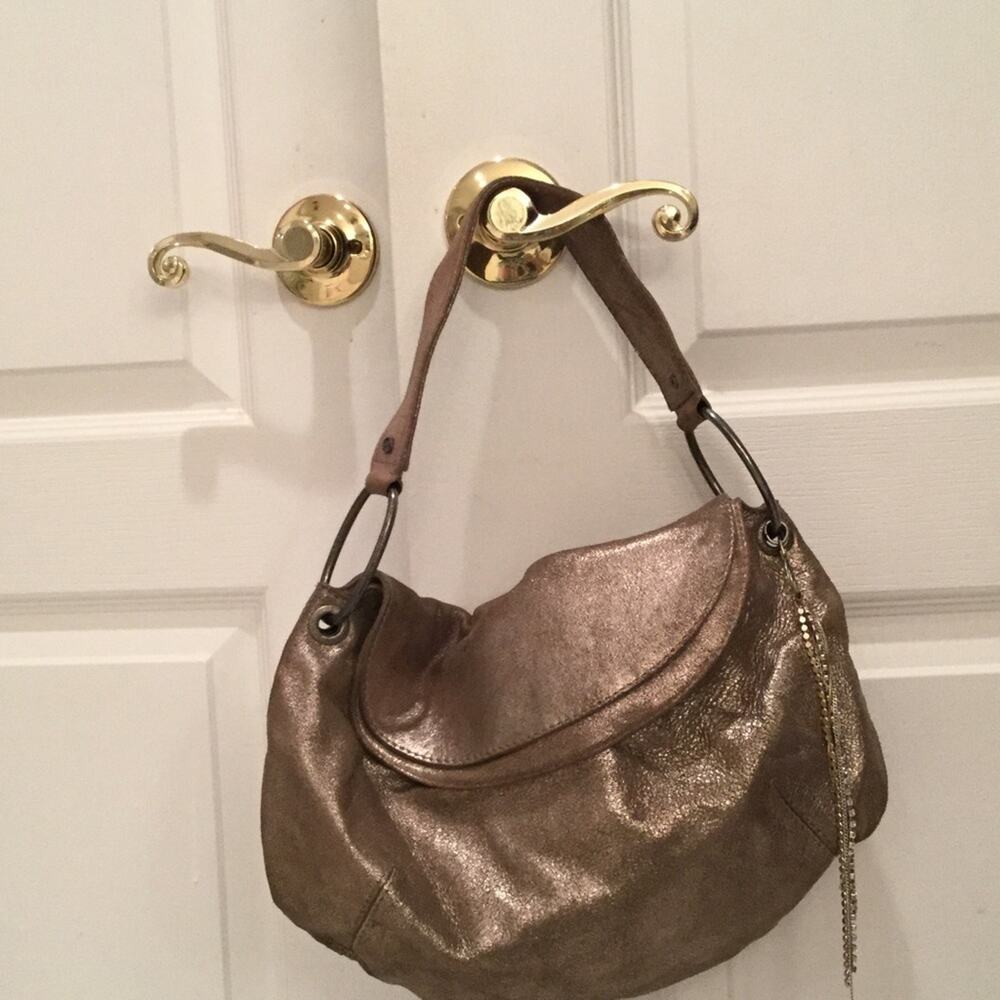 Juicy soft muted gold handbag juicy brand euc
